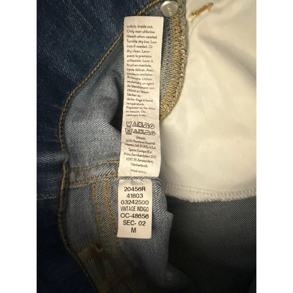 SPANX SpanxShape EveryWear Vintage Indigo Flare Pull-on Jeans #20456R-Sz LARGE - Picture 12 of 15